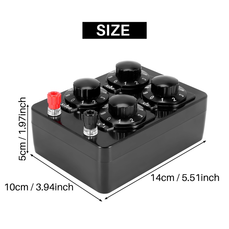 Điện Trở Kháng Lực 0-9999 Ohm Chuyên Dụng Cho Giảng Dạy