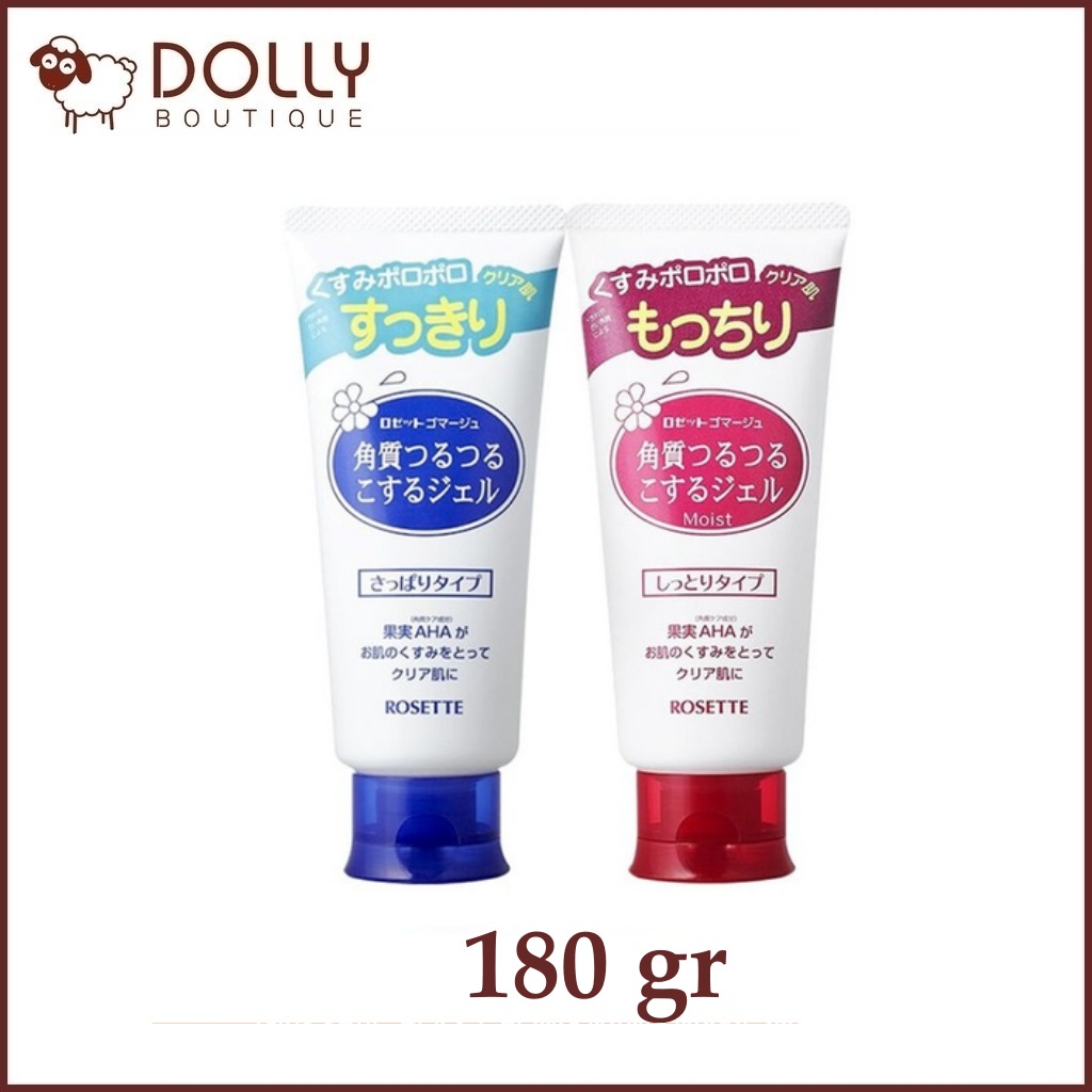 Tẩy Tế Bào Chết Da Mặt Dạng Gel Chiết Xuất Từ Thiên Nhiên Rosette Gommage 180g Bản Big Size