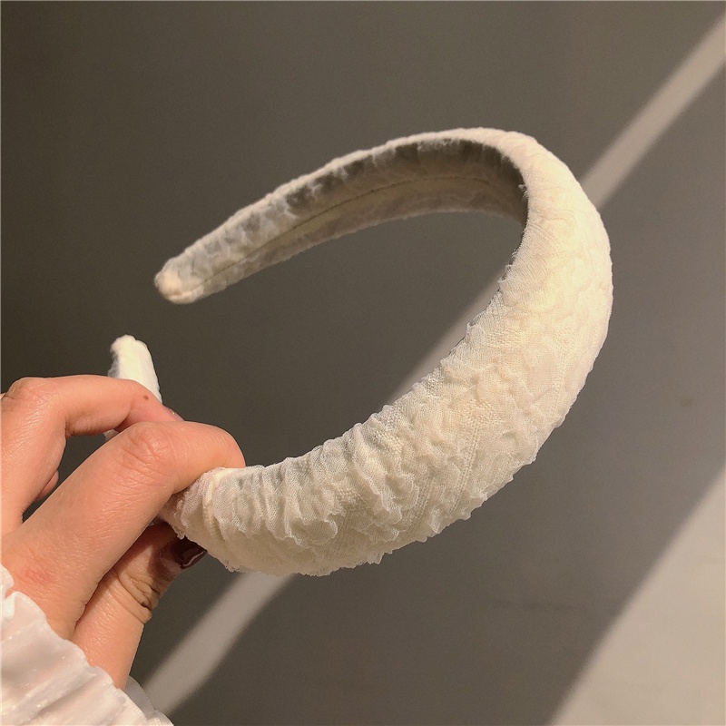 Băng Đô Cài Tóc Phối Ren Màu Sắc Ngọt Ngào Phong Cách Hàn Quốc Thời Trang Cho Nữ