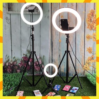 Đèn livestream 45CM ,hỗ trợ ánh sáng chụp ảnh, make up trang điểm, chụp ảnh sản phẩm, 3 chế độ sáng