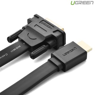 Cáp hdmi to dvi mỏng dẹt dài 10m chính hãng ugreen 30140