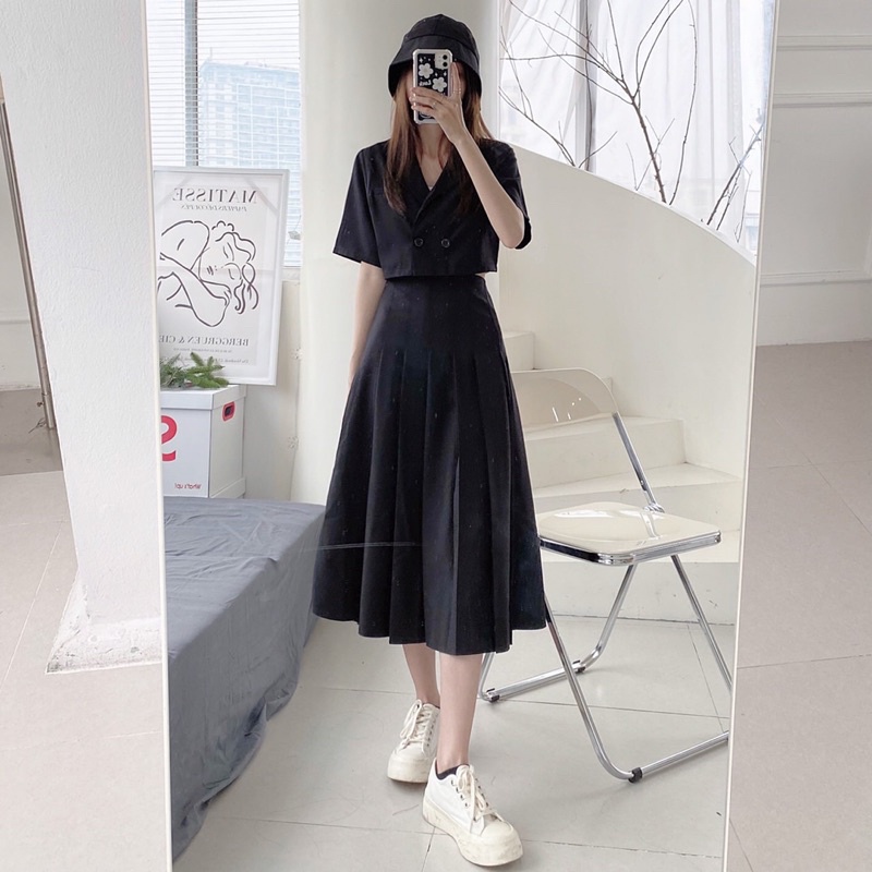 [Mã FAMARAL1 giảm 10K đơn 50K] Áo vest croptop ulzzang 1 lớp