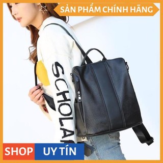 Balo học sinh balo chống trộm đi học đi làm đi chơi đeo vai vừa sách vở (vừa A4) nhiều ngăn da đẹp BLCTROM01+ ảnh thật