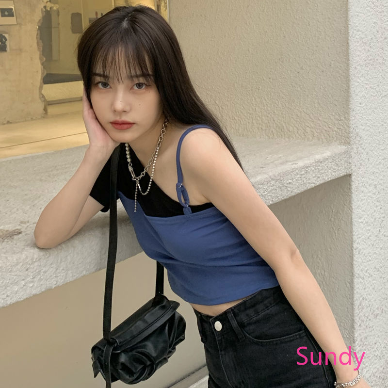 Áo Croptop Tay Ngắn Thiết Kế Thanh Lịch Cho Phái Nữ