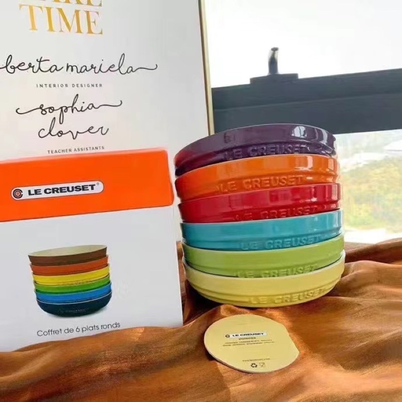 Đĩa sâu lòng le creuset 20cm đĩa sâu dùng decor trang trí bàn ăn đựng các món salad, món xào đẹp mắt tăng vị giác món ăn