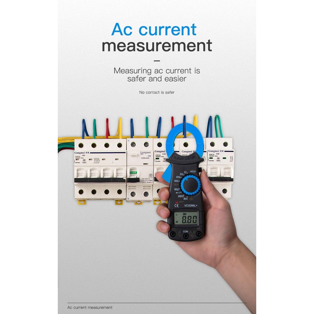 Kẹp Kiểm Tra Dòng Điện DC / AC Kỹ Thuật Số Độ Chính Xác Cao