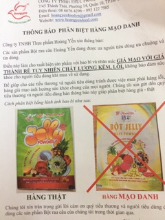 Bột rau câu dẻo Hoàng Yến