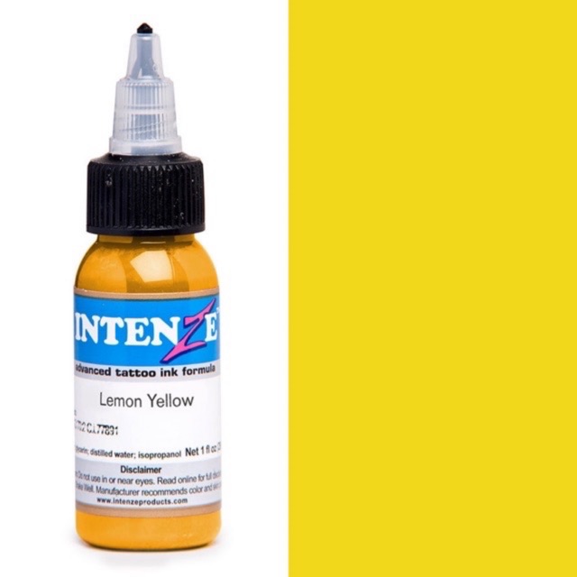 Mực xăm hình màu vàng intenze 30ml