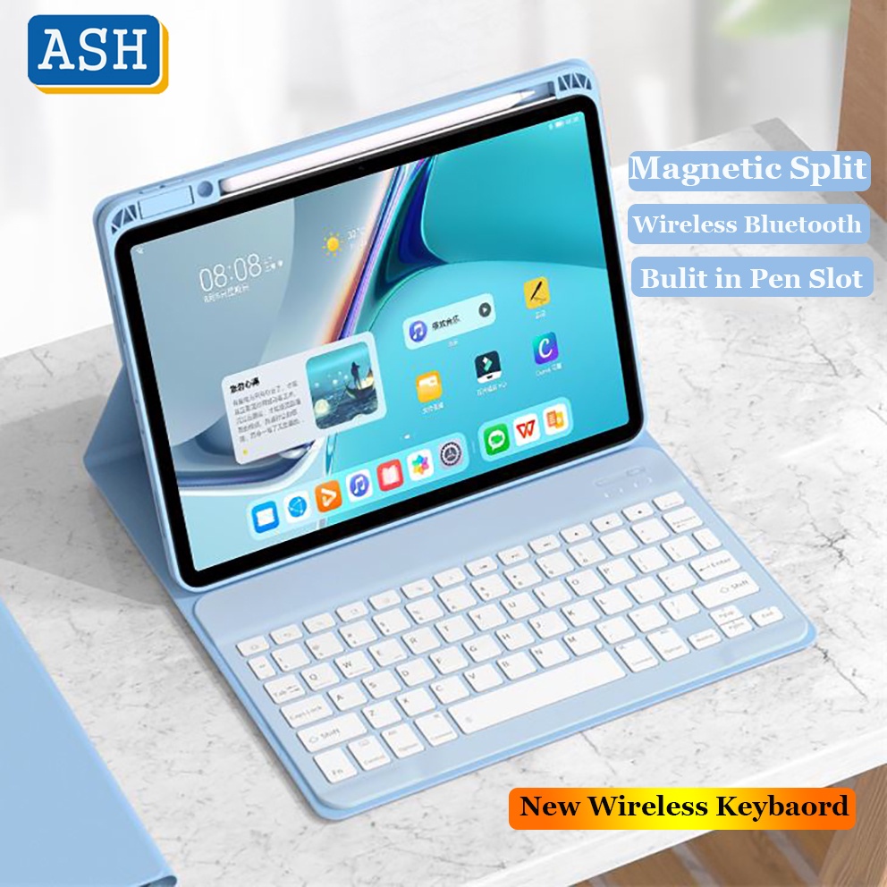 Ốp Máy Tính Bảng Da PU Có Bàn Phím Bluetooth Không Dây Cho iPad Pro 11 2021 2020 Air 5 2022 10.9 Air 4