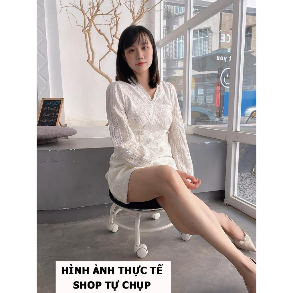 Ghế đẩu thấp ròng rọc có bán xe đa nặng tiện cho việc làm nail, ghế lười tại nha ( khung sắt)