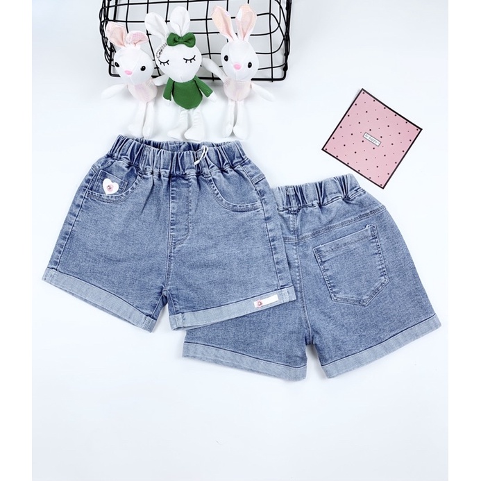 Quần short jean bé gái  quần co giãn mềm mại LUNASHOP M2236
