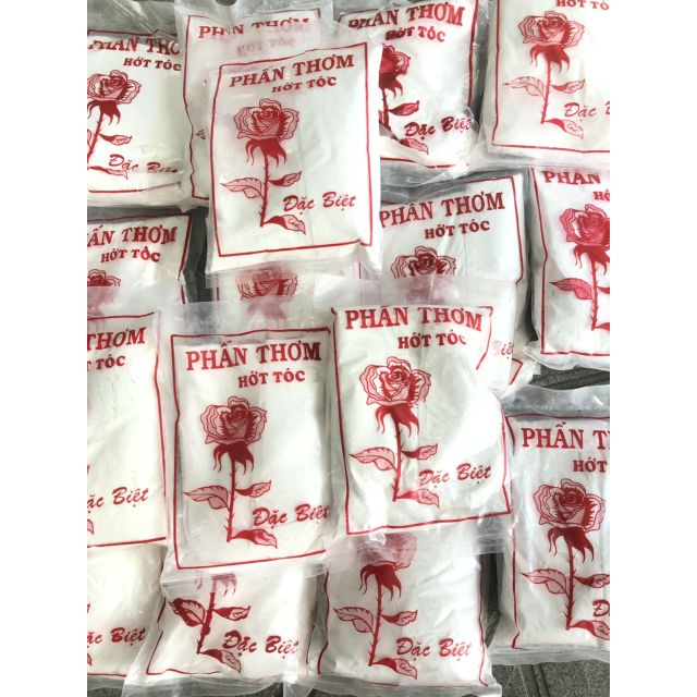 Phấn thơm hớt và phủi tóc