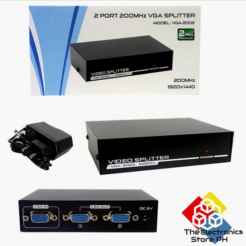 HUB VGA 2 Port 200mhz VGA Splitter (VGA-2002)