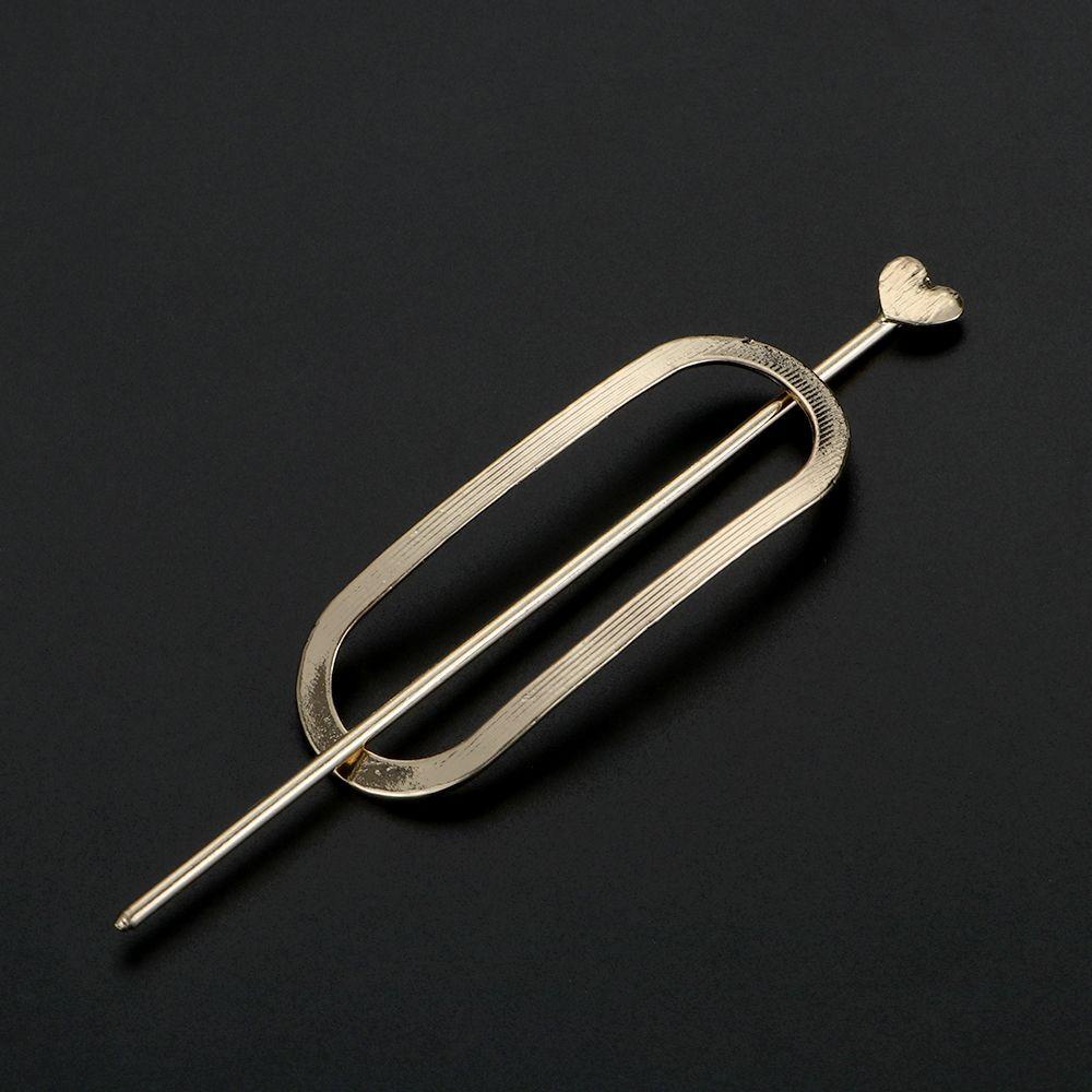 Kẹp Tóc Hình Oval / Tròn Phong Cách Vintage