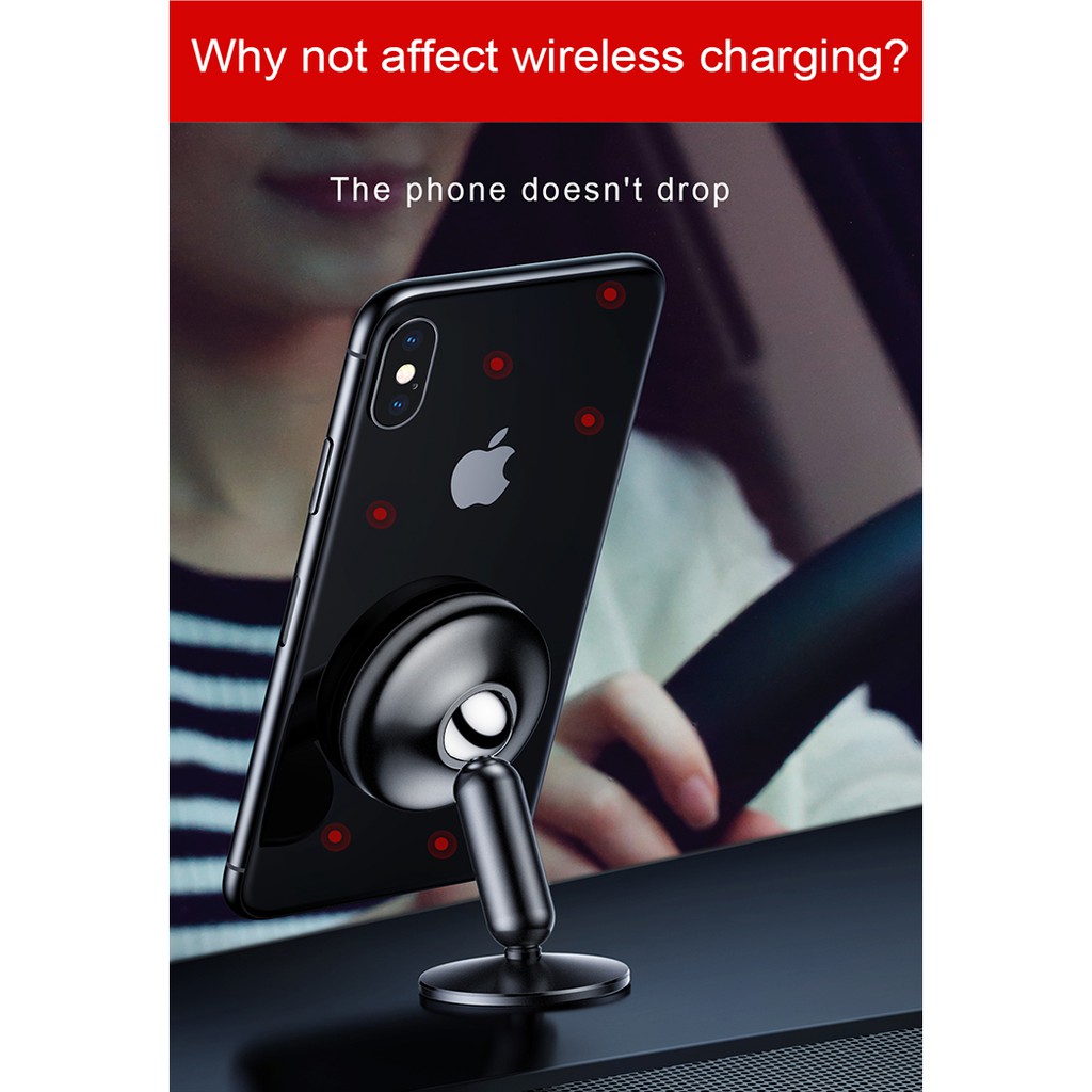 Giá đỡ điện thoại nam châm Baseus Bullet Magnetic dùng cho xe hơi | BigBuy360 - bigbuy360.vn