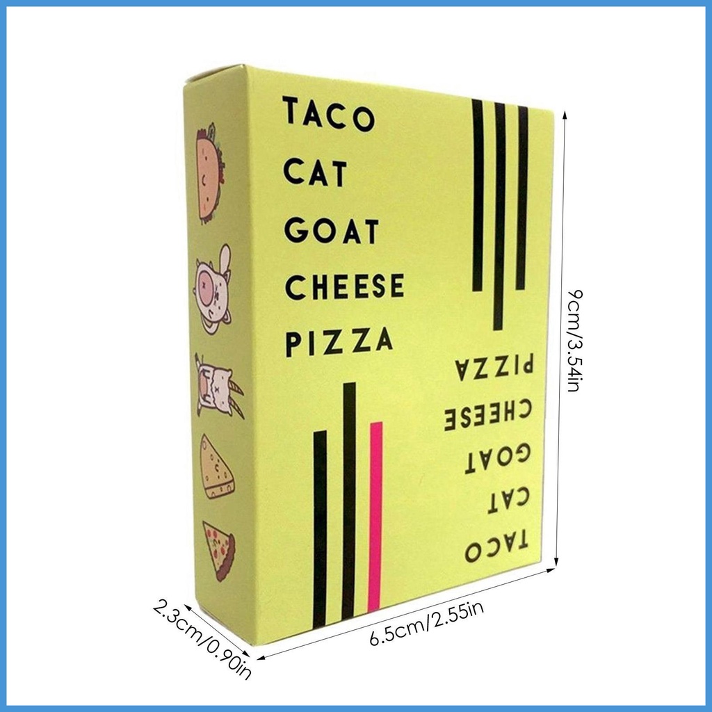 Bộ Thẻ Trò Chơi Taco Cat Goat Cheese Pizza Dành Cho Người Lớn Và Trẻ Em
