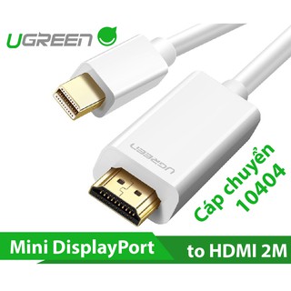 Cáp chuyển đổi Mini DisplayPort to HDMI 2M Ugreen 10404 Chính Hãng