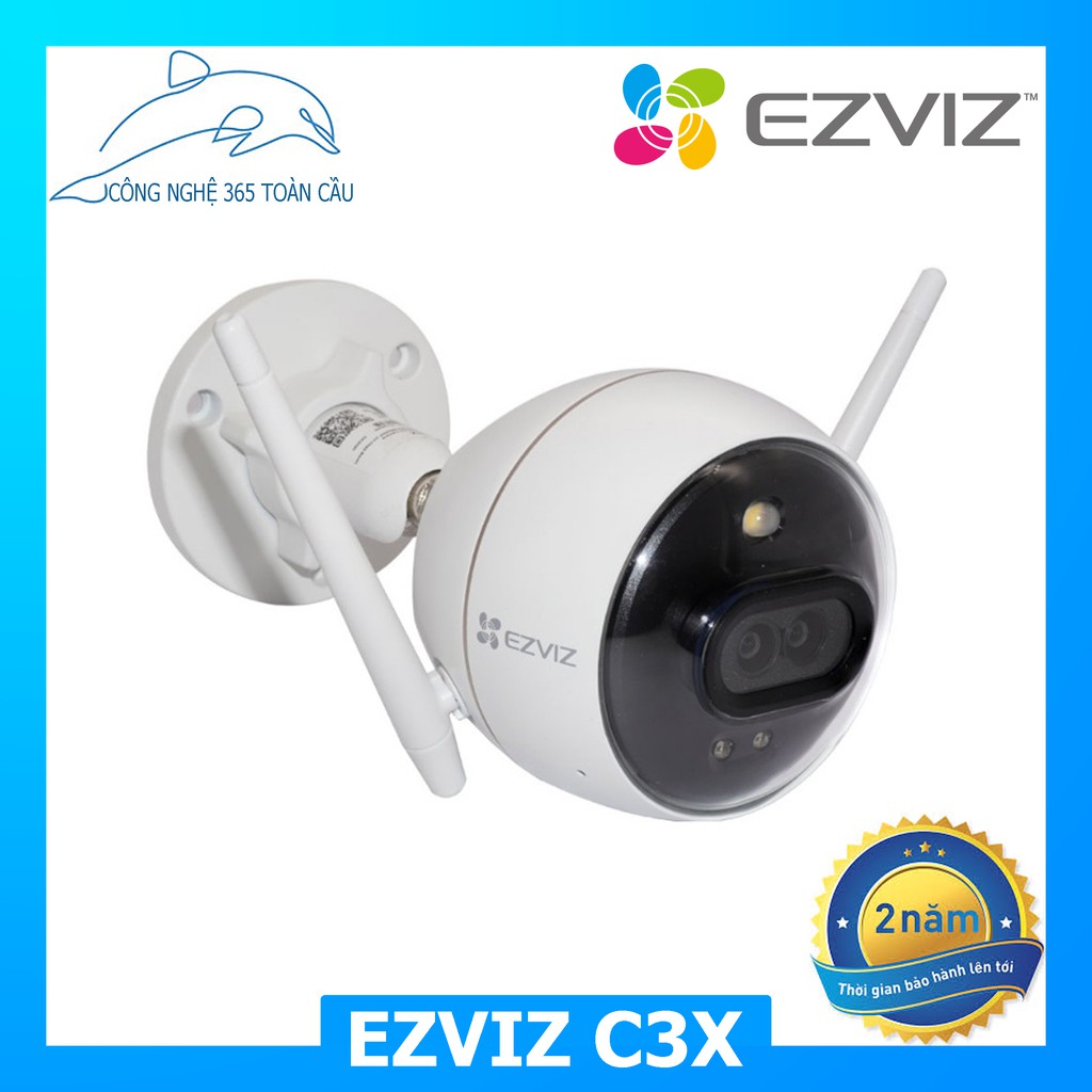 Camera Ezviz C3X 2MP Full HD 1080 Tích Hợp AI - Báo Động Hàng Chính Hãng Bảo Hành 2 Năm