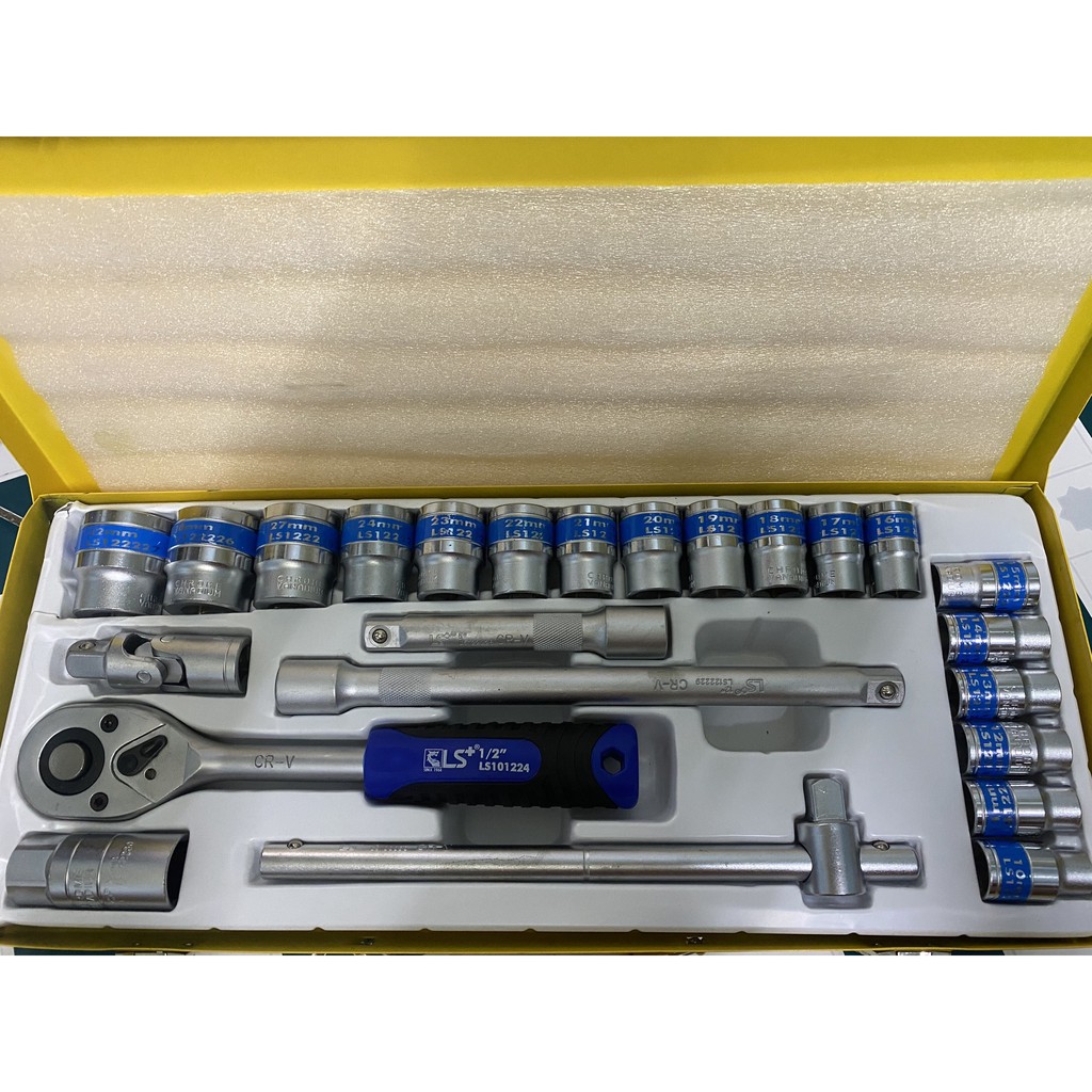Bộ khẩu tuýp hàng cao cấp hiệu LS 24 chi tiết