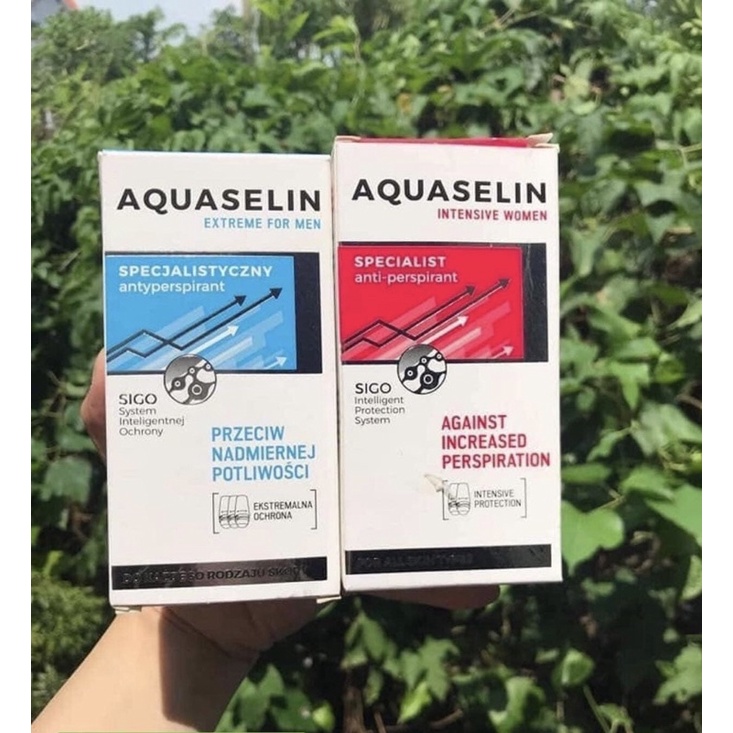 Lăn Khử Mùi Cho Nam Nữ Aquaselin Extreme For Men 50ml - Ngăn Tiết Mồ Hôi Hiệu Quả, Khử Mùi Hôi Triệt Để