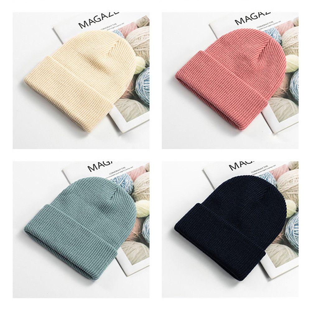 Mũ Beanie Dệt Kim Độ Co Giãn Cao Thời Trang Mùa Đông