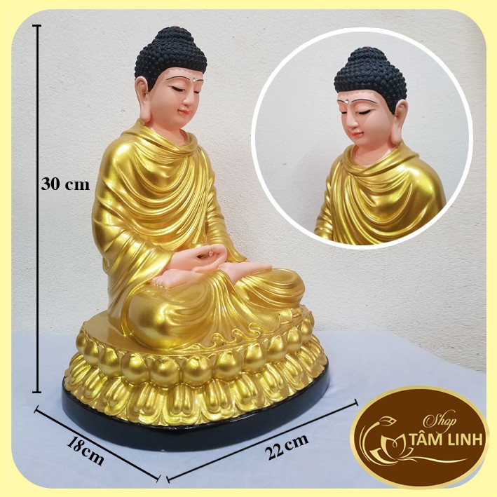 Tượng Phật Bổn Sư Thích Ca Mâu Ni - cao 30cm RẺ VÔ ĐỊCH