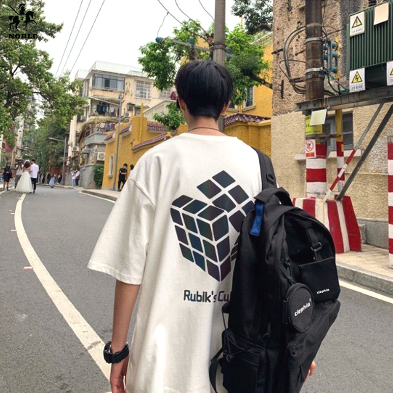 [Freeship] Áo thun phản quang nam nữ hình lập phương Rubik giá rẻ thời trang Miamo TP020