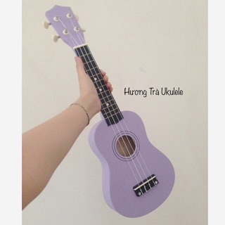 Bộ đàn ukulele soprano màu trơn size 21 (gồm đàn, bao da, capo, dây dự phòng, pick gảy và voucher giảm giá)
