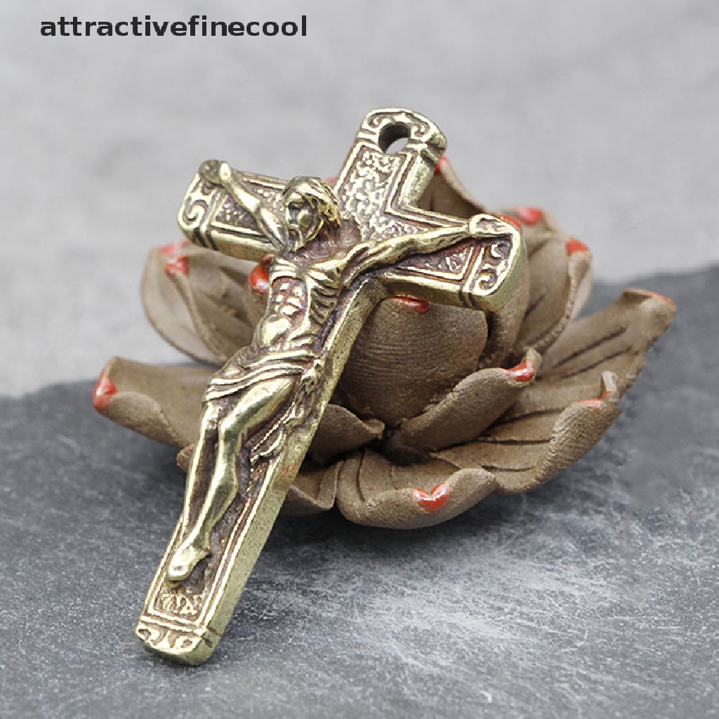 Mặt Dây Chuyền Hình Thánh Giá Bằng Đồng Thau Thời Trang DIY