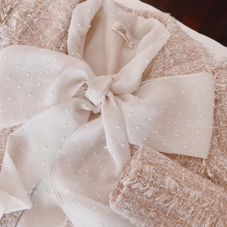 Mita Boutique - Áo Sơ Mi Cổ Nơ Xenia Mita - MÍM008