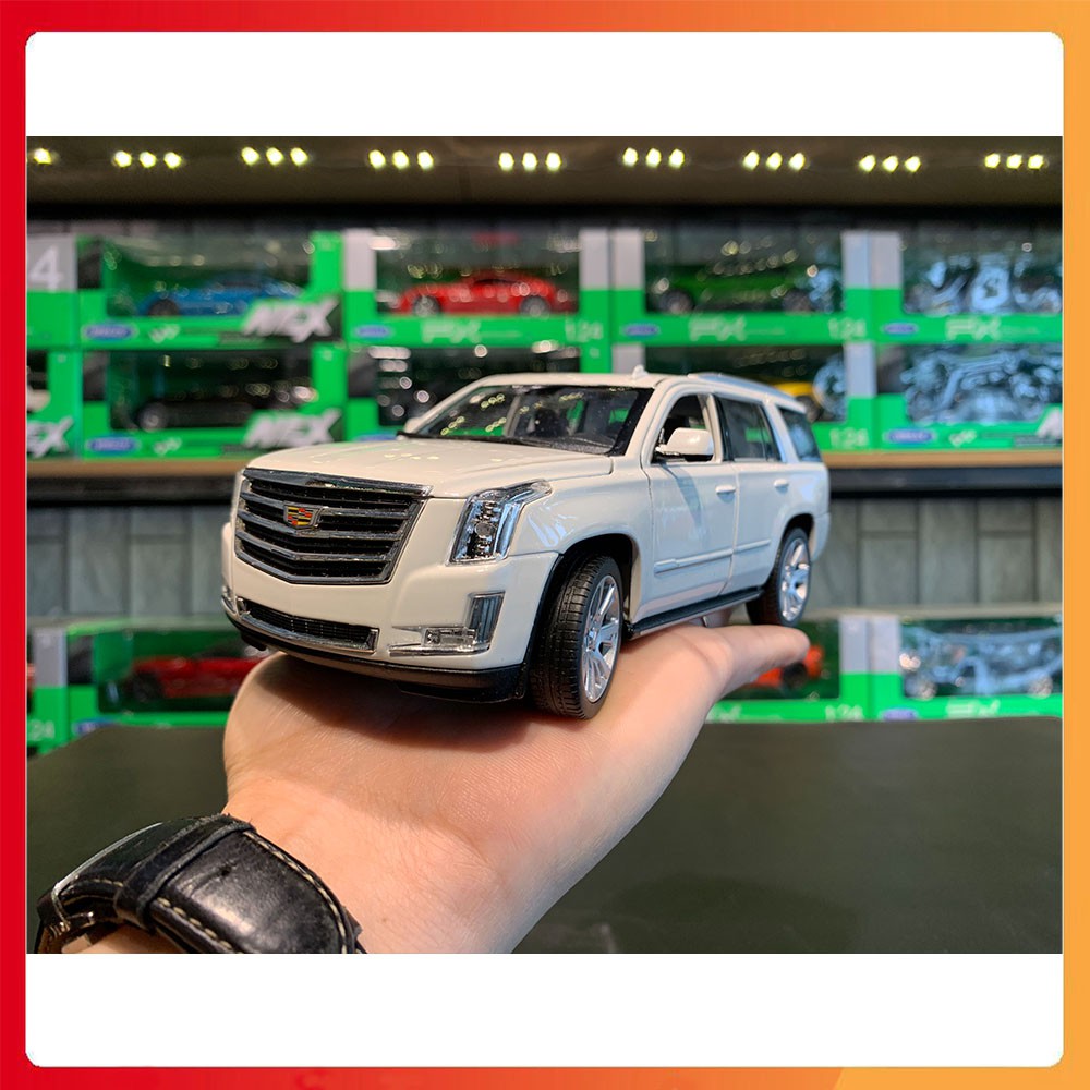 Mô hình xe Cadillac Escalade tỉ lệ 1:27 hãng Welly [Kim loại, Fullbox]