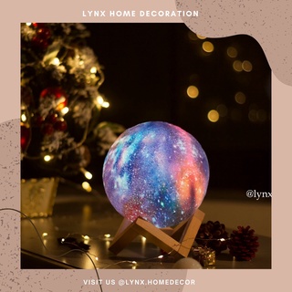 Đèn trang trí mặt trăng Galaxy 3D 16 màu Lynx Home cao cấp