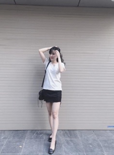 Quần váy kaki rách hot hit