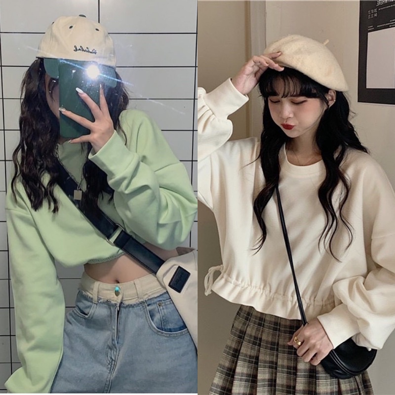♥️ CROPTOP TRẮNG BO EO (về thêm xanh) ♥️