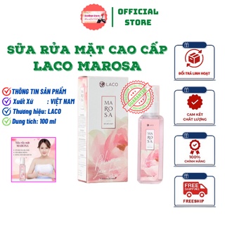 Sữa rửa mặt cao cấp - LACO MAROSA 100ml - Sữa rửa mặt dưỡng trắng da làm sạch bụi bẩn, bã nhờn