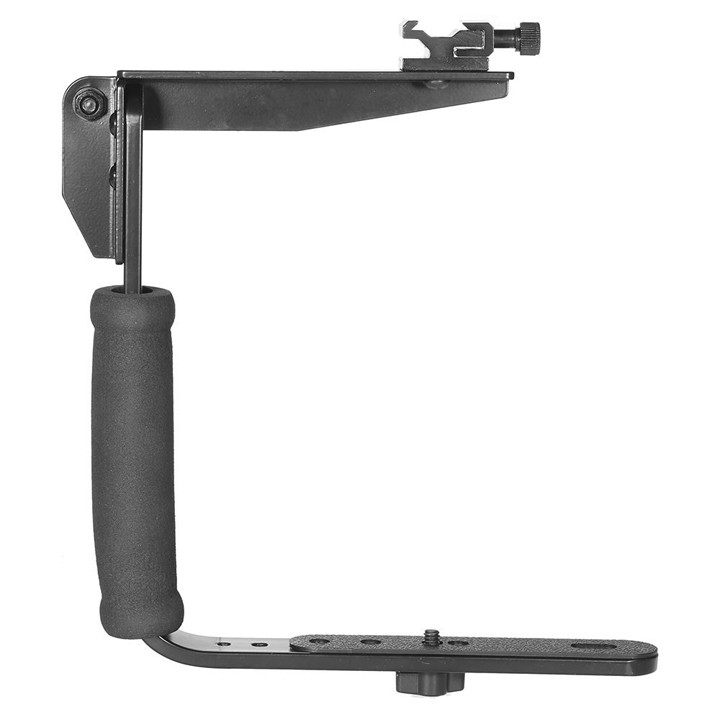 Bracket U kim loại gá gắn đèn Flash MIcro Led máy ảnh