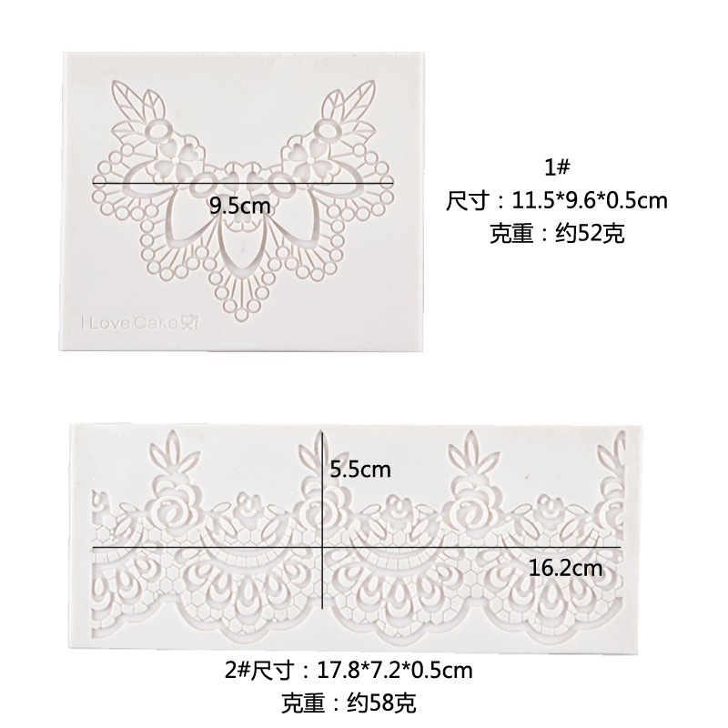 silicon ren trang trí bánh