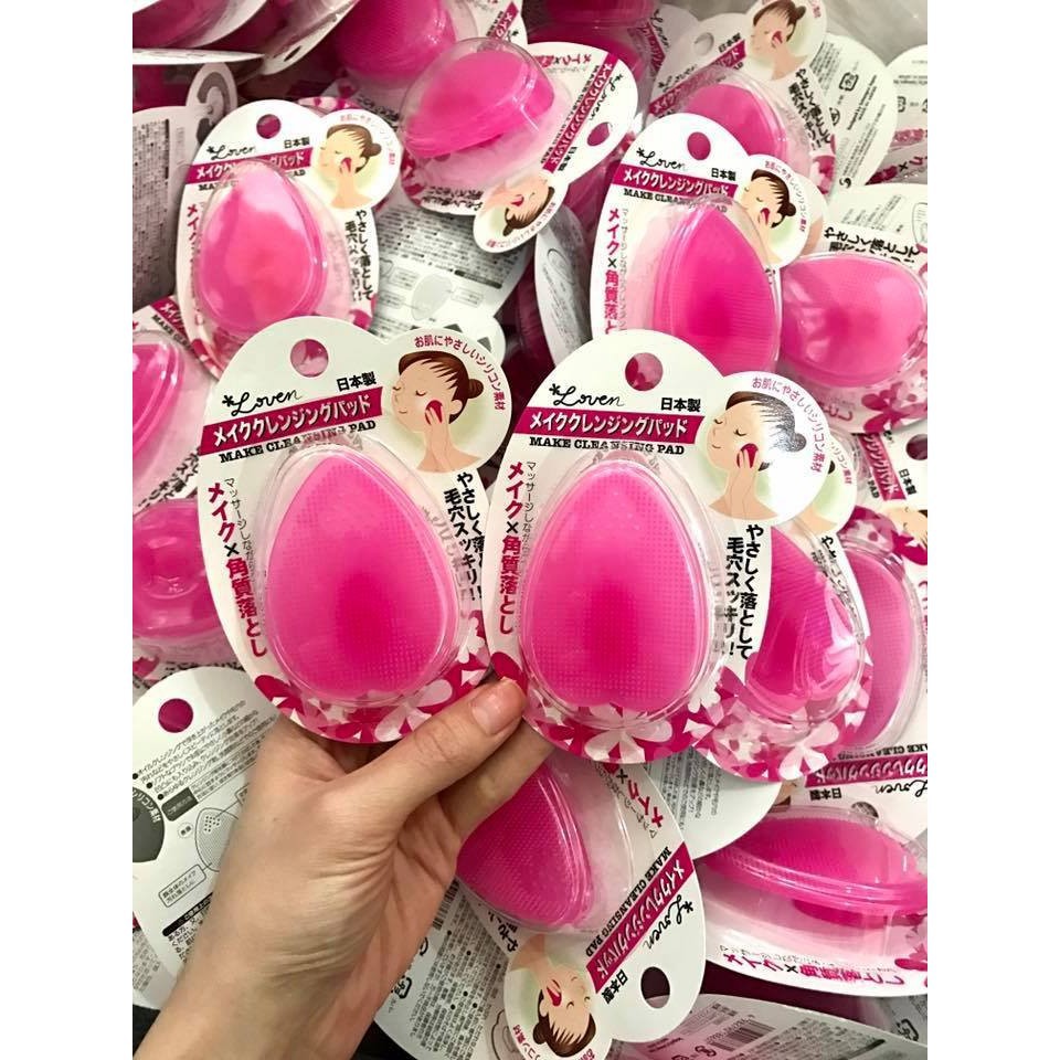 Miếng rửa mặt silicon Loven Make Cleansing Pad Nhật Bản | BigBuy360 - bigbuy360.vn