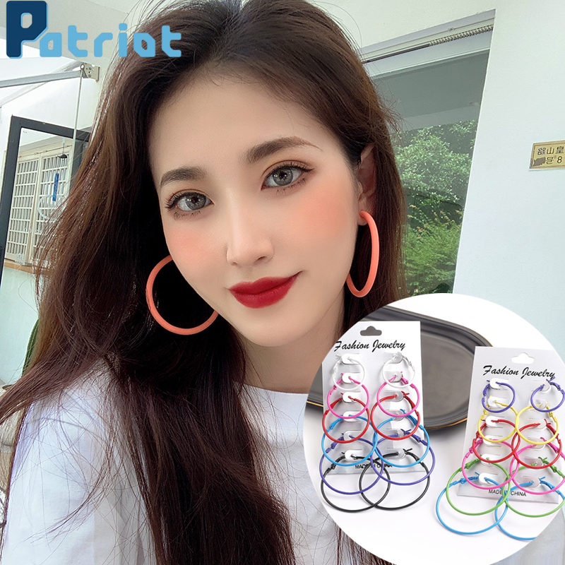 Khuyên Tai Nữ Trang Dáng Tròn Phong Cách Vintage