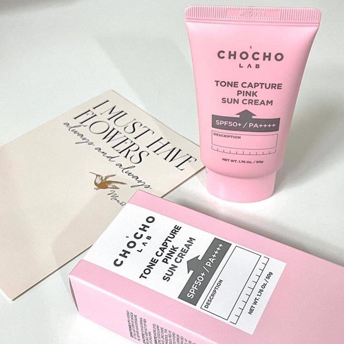 Kem Chống Nắng Nâng Tông, Bảo Vệ Da Chocho's Lab Tone Capture Pink Sun Cream SPF50+/PA++++ 50g