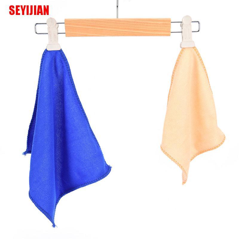 Set 5 Khăn Lau Xe Hơi Hình Vuông Bằng Sợi Microfiber Mềm Mại