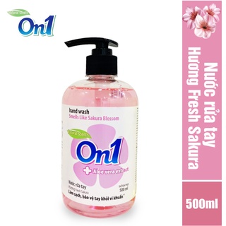 Nước rửa tay sạch khuẩn On1 500ml hương Fresh Sakura - RT501