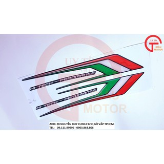 CẶP TEM DÁN NẸP SƯỜN XE SH BIỂU TƯỢNG CỜ Ý MÁY BẰNG DECAL DẺO , CHỐNG NƯỚC, BONG TRÓC