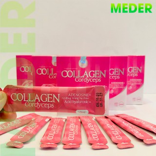 Nước uống trắng da Collagen Cordyceps [Viện Hàn Lâm, Hộp 20 gói]