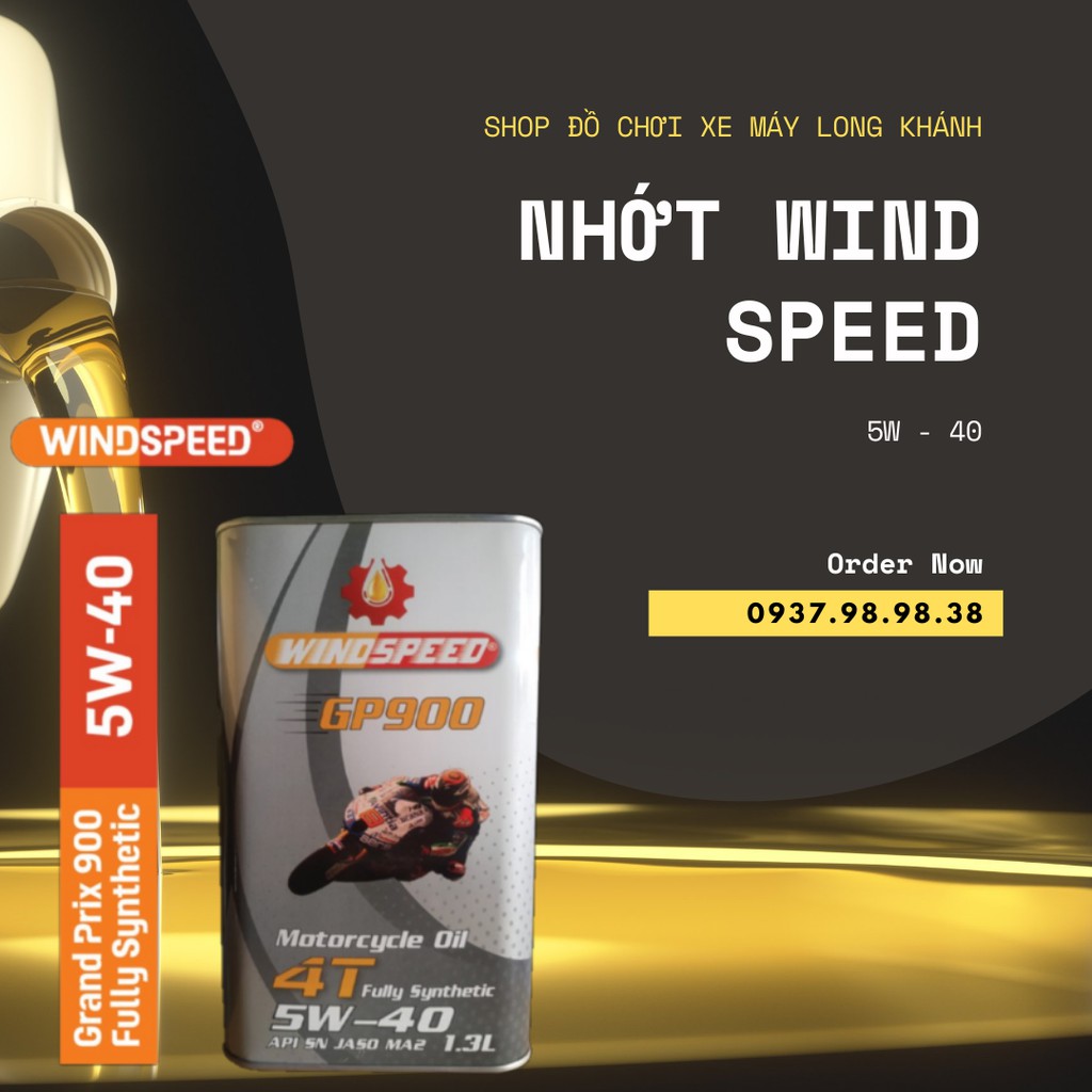 Nhớt Wind Speed - GP900 -5W40 - 1L3