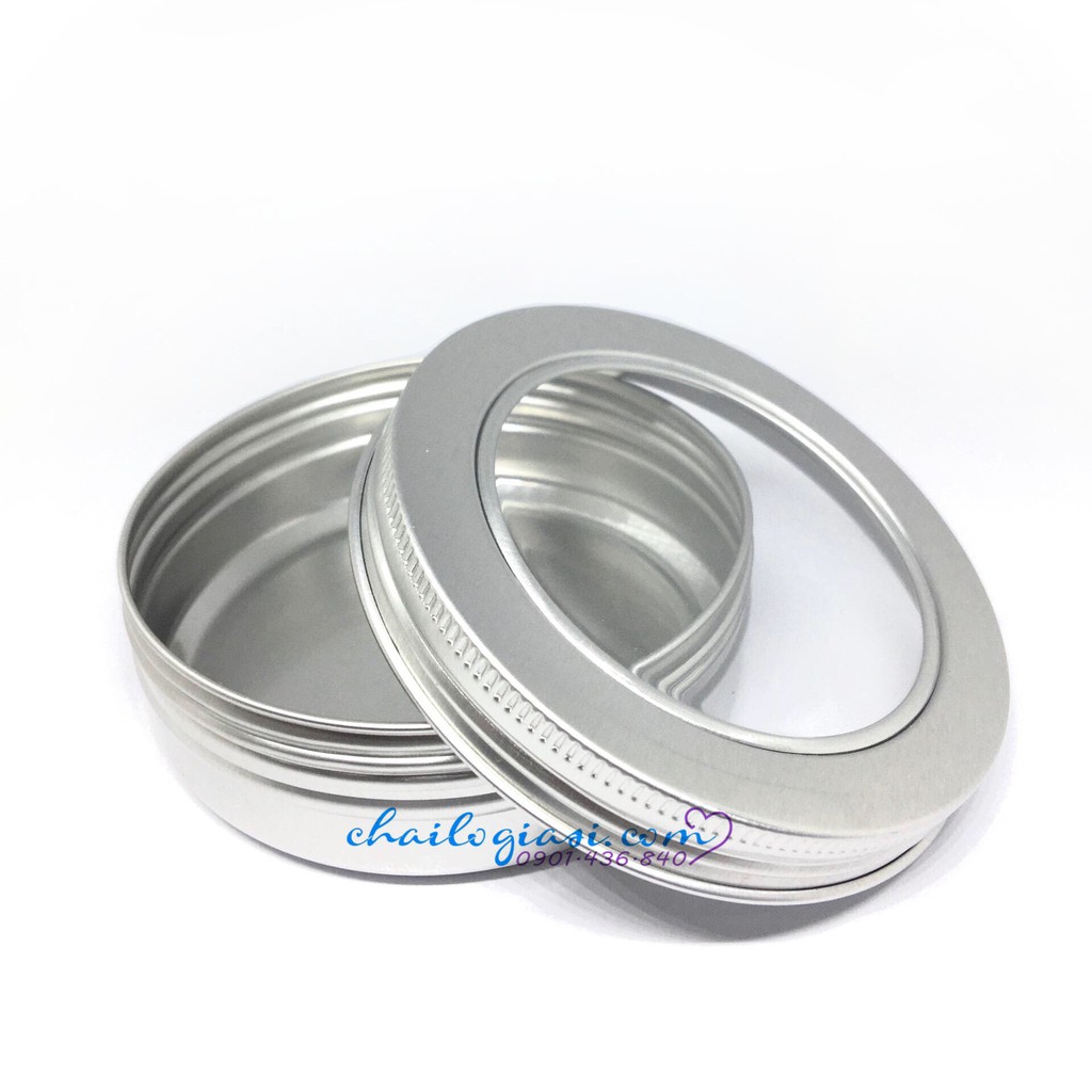 HŨ NHÔM KÍNH 100G