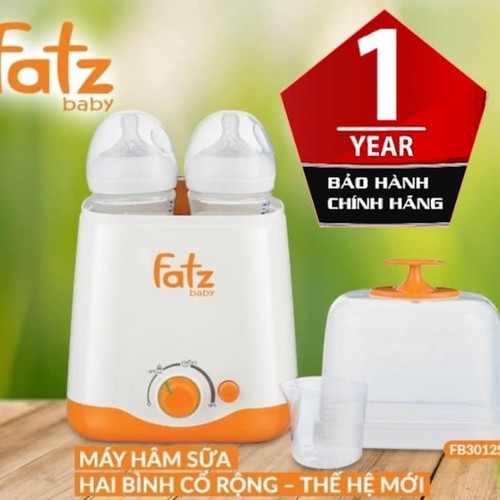 Máy Hâm Sữa 2 Bình Cổ Rộng Thế Hệ Mới FatzBaby FB3012SL