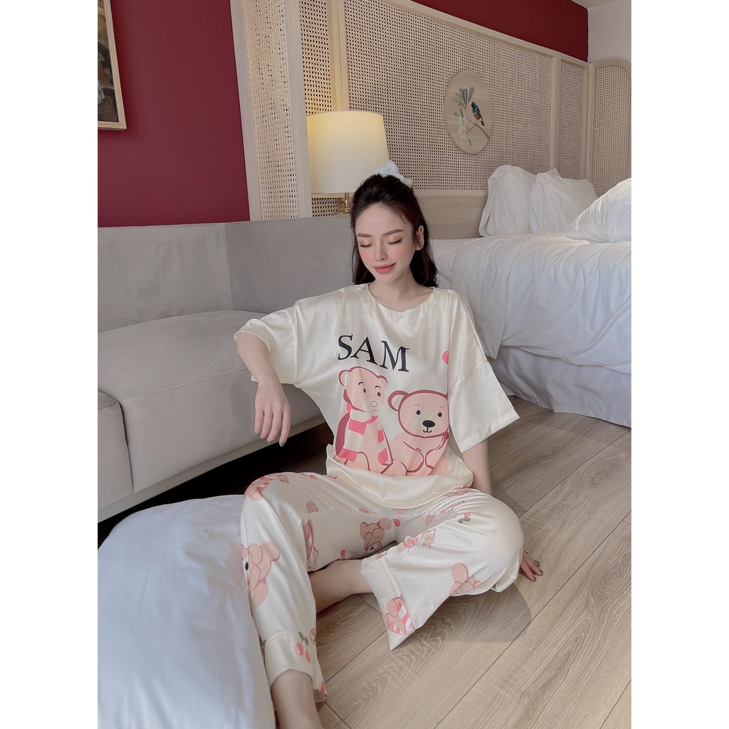 Đồ ngủ nữ lụa, bộ ngủ lụa latin 2 dây mặc cực xinh và siêu mát cho mùa hè | BigBuy360 - bigbuy360.vn