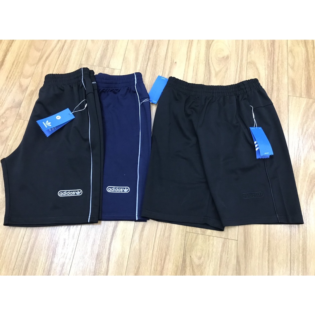 Quần đùi nam adidas 3 sọc pha lưới ống suông,quần short thể thao nam hè chất umi đẹp logo thêu chắc chắn