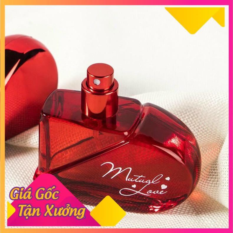 Quà Tặng Valentine - Quà Tặng 8/3 Lọ Nước Hoa Trái Tim Mutual Love 50ml